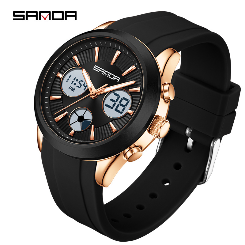 Smartwatch Nexus - SANDA 電子時計 発光 3時間多機能スポーツウォッチ 学生パーティー 男女兼用
