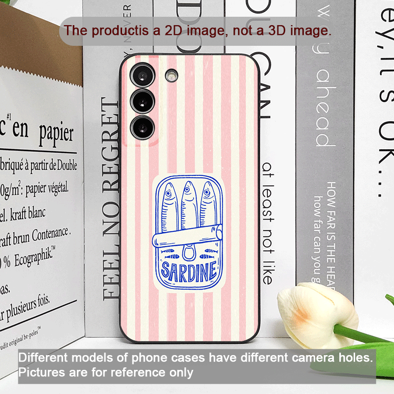 可愛いストライプ柄のイワシカラーの面白い魚柄スマホケース O - Oppo Find X8 のレビューと価格