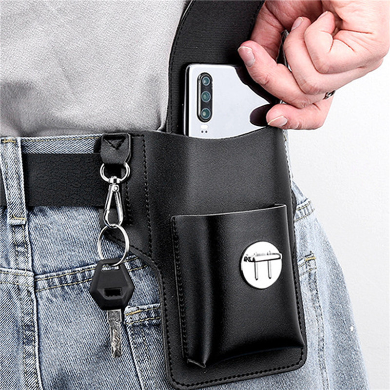 男性用携帯電話ベルトバッグ、携帯電話ループホルスター、携帯電 - Leather Classic Strap のレビューと価格