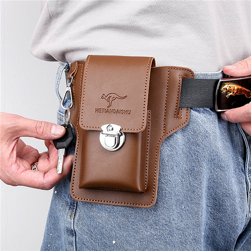 男性用携帯電話ベルトバッグ、携帯電話ループホルスター、携帯電 - Leather Classic Strap のレビューと価格