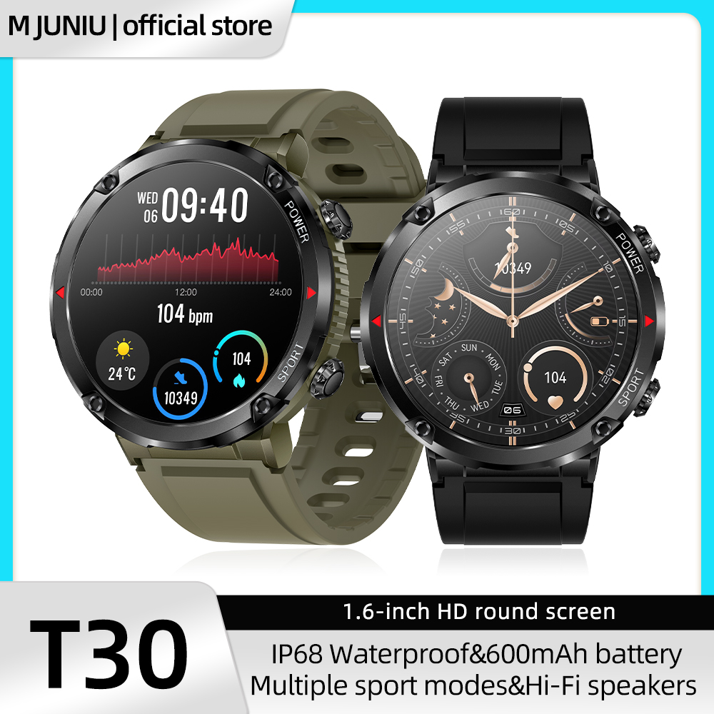 スマートスポーツウォッチ,防水スポーツトラッカー,ラウンドス - Smartwatch M Active のレビューと価格
